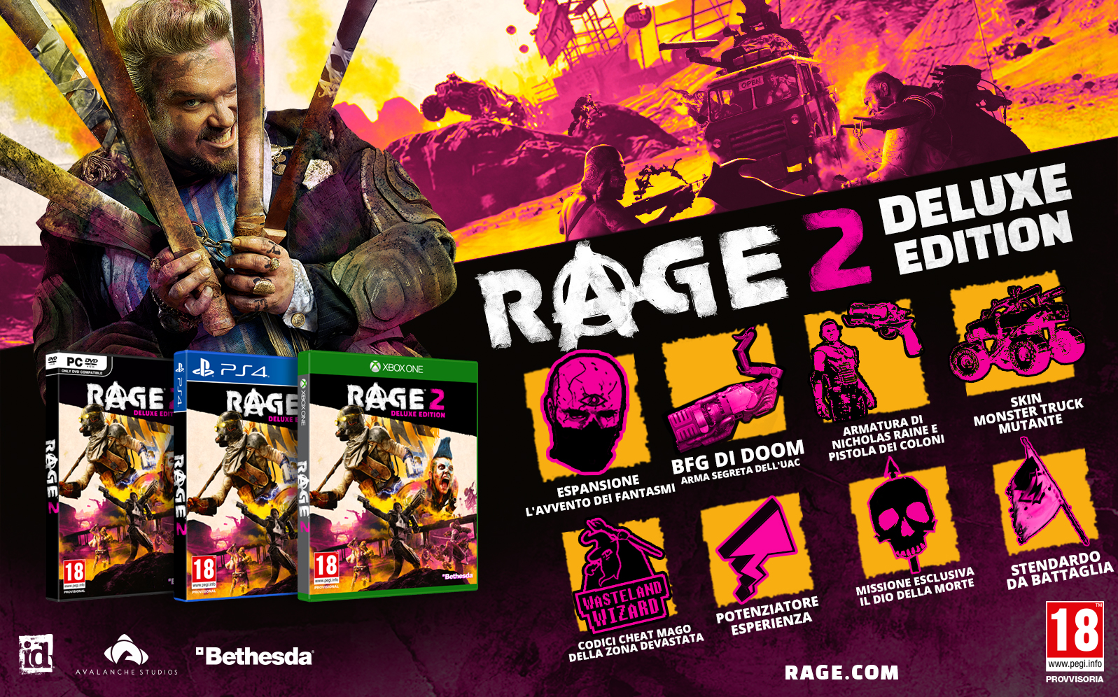 Rage 2 deluxe edition что входит