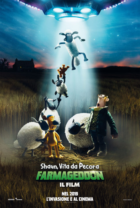 Shaun Vita da Pecora Farmageddon il film Teaser Poster Ufficiale Italiano Serial Gamer