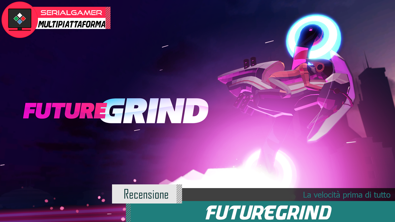 FutureGrind è il titolo indie proposto da Milkbag Games, incentrato su circuiti brevi in stile 2D percorsi da moto futuristiche provvisti di ruote colorate.