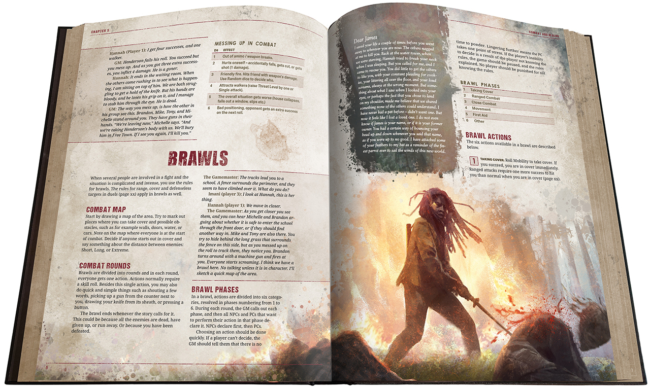 The Walking Dead Universe Roleplaying Game Spread 1 Serial Gamer
